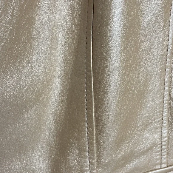 Worthington Cream Leather Jacket - Picture 5 of 11